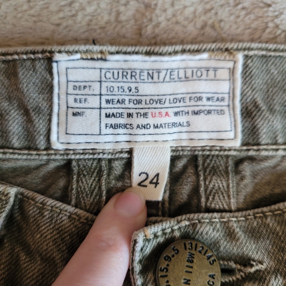 Current/Elliott The Fling boyfriend jeans in Stone Grey size 24​ - Picture 10 of 11